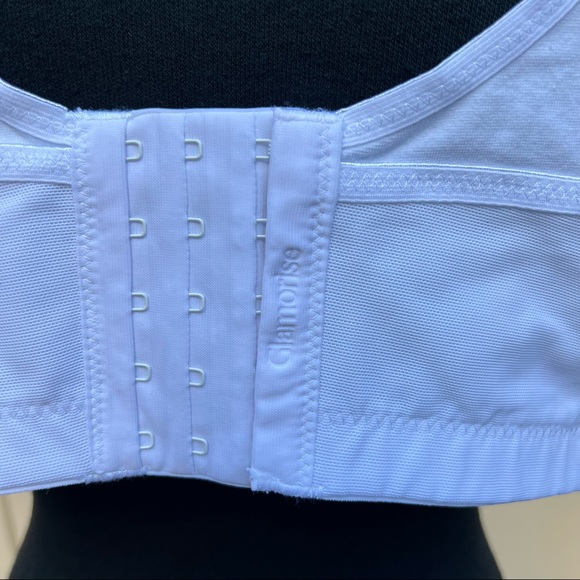NWOT Glamorise Active Support Non Wired Bra in White, 42D - Picture 5 of 10